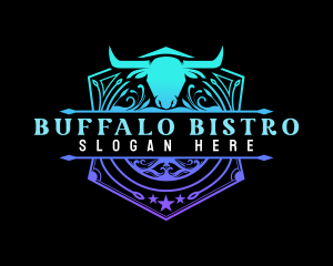 Buffalo Butcher Steakhouse logo design