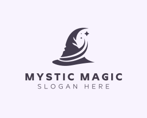 Sorcerer - Wizard Witch Hat logo design