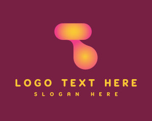 Blob - Fintech Blob Letter T logo design
