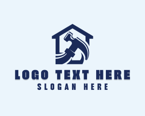 Tools - Hammer Renovation Carpentry logo design