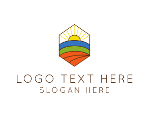 Ecosystem - Farming Agriculture Field logo design