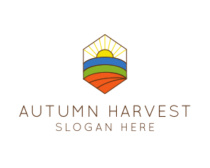 Farming Agriculture Field  logo design