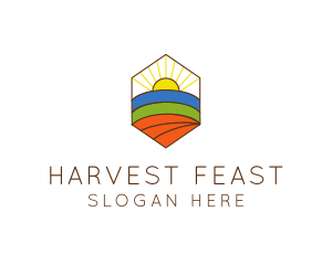 Farming Agriculture Field  logo design