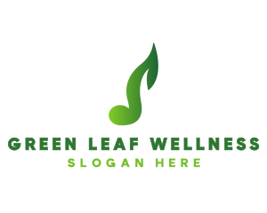 Green Leaf Music logo design