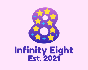 Eight - Colorful Starry Eight logo design