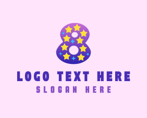 Nursery - Colorful Starry Eight logo design