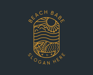 Sunshine Beach Resort logo design