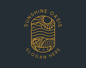 Sunshine Beach Resort logo design