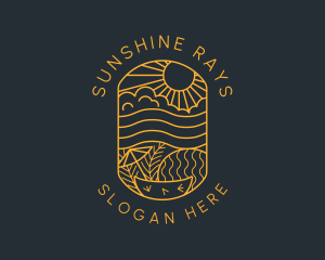 Sunshine Beach Resort logo design