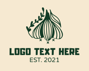 Condiments - Garlic Cooking Ingredient logo design