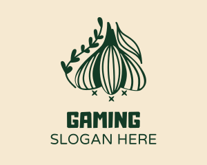 Garlic Cooking Ingredient Logo