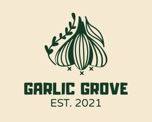 Garlic - Garlic Cooking Ingredient logo design