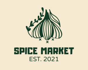 Garlic Cooking Ingredient logo design