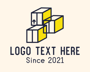 Package - Container Box Logistics logo design