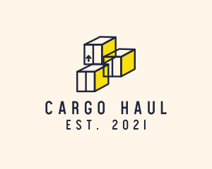 Container Freight Imports logo design