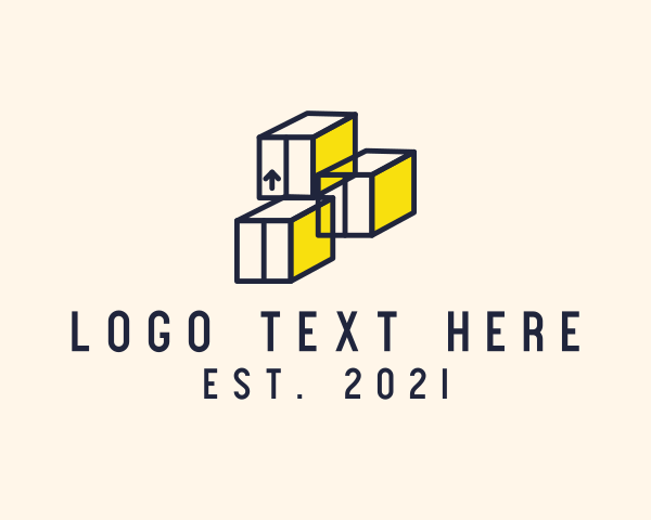 Container - Container Freight Imports logo design