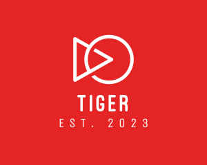 Podcast - Modern Media Player logo design