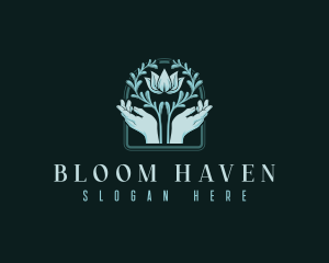 Flower Hand Spa logo design