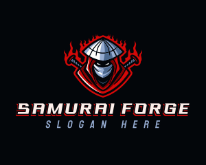 Ninja Samurai Gaming logo design