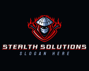 Stealth - Ninja Samurai Gaming logo design
