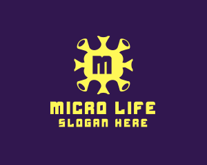 Bacteria - Bacteria Virus Microbiologist logo design