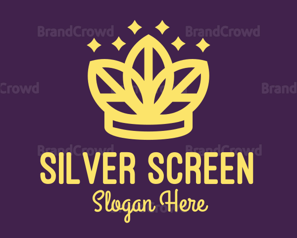 Golden Crown Leaf Logo