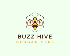 Honey Bee Insect logo design