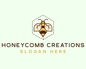Beeswax - Honey Bee Insect logo design
