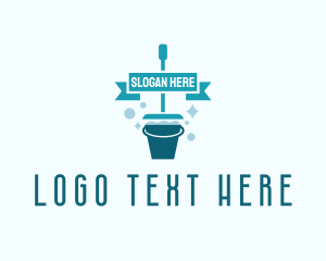 Hygiene - Housekeeping Mop Bucket logo design