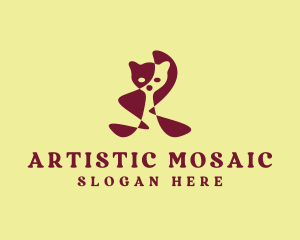 Mosaic - Teddy Bear Mosaic logo design