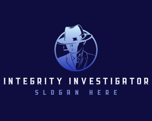 Mysterious Investigator Mobster logo design