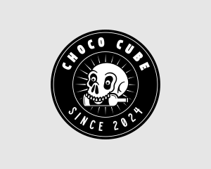 Skull Pub Liquor Logo