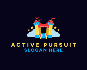 Activity - Inflatable Bounce Castle logo design