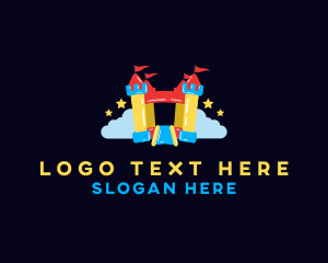 Balloon - Inflatable Bounce Castle logo design