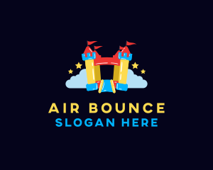 Inflatable Bounce Castle logo design