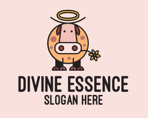 Saint - Holy Cow Cartoon logo design