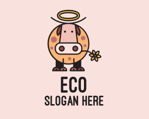 Farm - Holy Cow Cartoon logo design