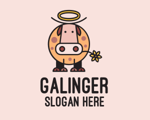 Meat - Holy Cow Cartoon logo design