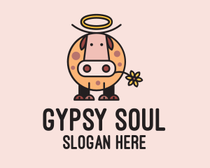 Holy Cow Cartoon  logo design