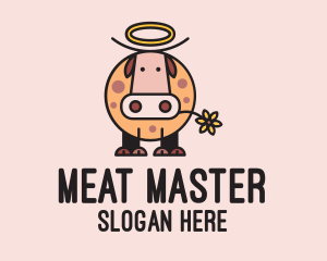 Holy Cow Cartoon  logo design