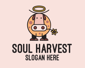 Holy Cow Cartoon  logo design