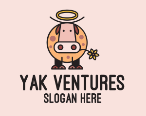 Yak - Holy Cow Cartoon logo design