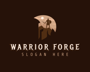 Gladiator Warrior Helmet logo design