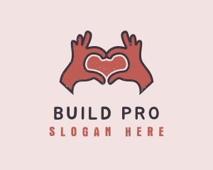 Support - Hands Love Dating logo design