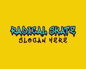 Urban Skate Graffiti logo design