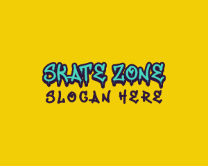 Skate - Urban Skate Graffiti logo design