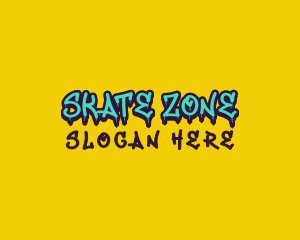 Urban Skate Graffiti logo design