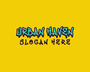 Urban Skate Graffiti logo design