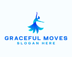 Woman Dancing Studio logo design