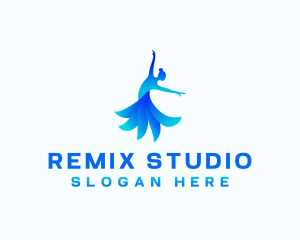 Woman Dancing Studio logo design